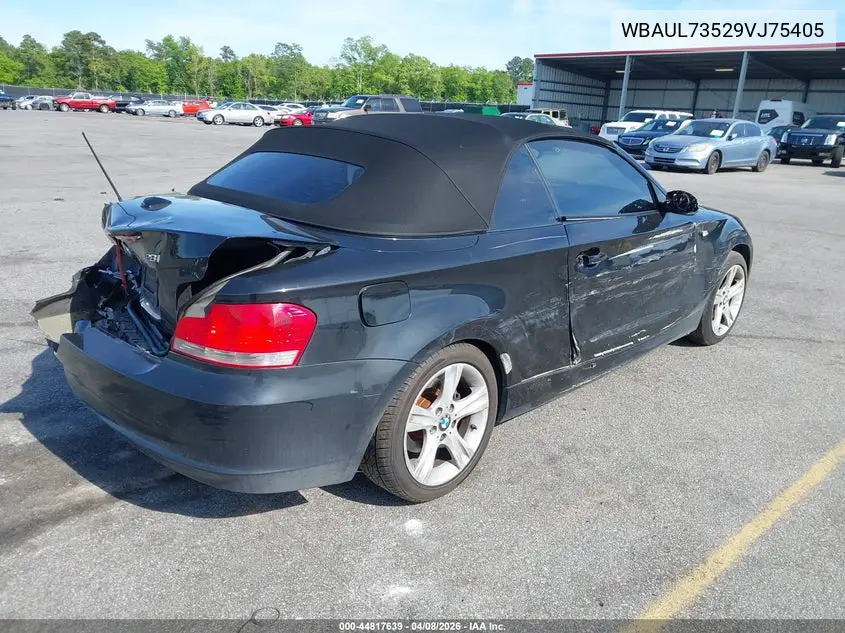 2009 BMW 128I VIN: WBAUL73529VJ75405 Lot: 44817639