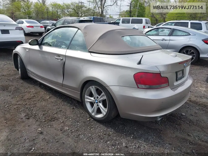 2009 BMW 128I VIN: WBAUL73519VJ77114 Lot: 44907292