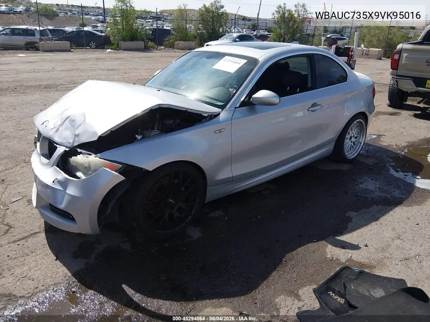 2009 BMW 135I VIN: WBAUC735X9VK95016 Lot: 45294064