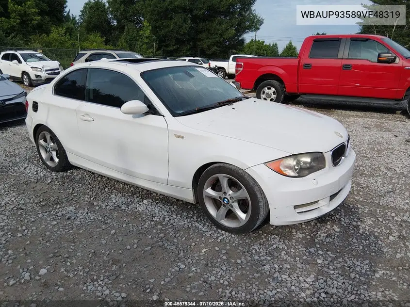 2009 BMW 128I VIN: WBAUP93589VF48319 Lot: 45579344