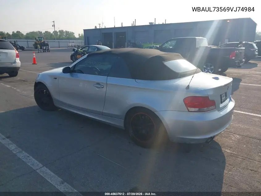 2009 BMW 128I VIN: WBAUL73569VJ74984 Lot: 45637612