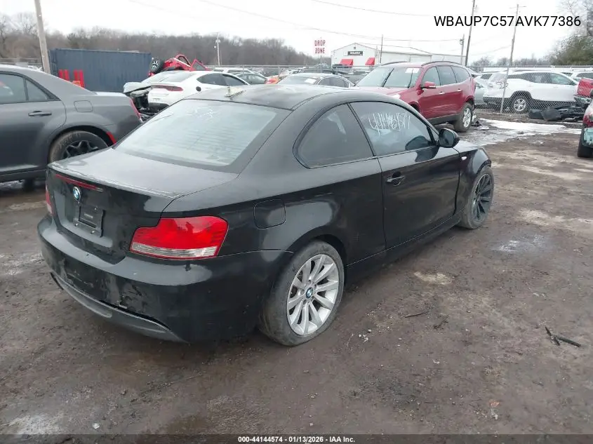 2010 BMW 128I VIN: WBAUP7C57AVK77386 Lot: 44144574