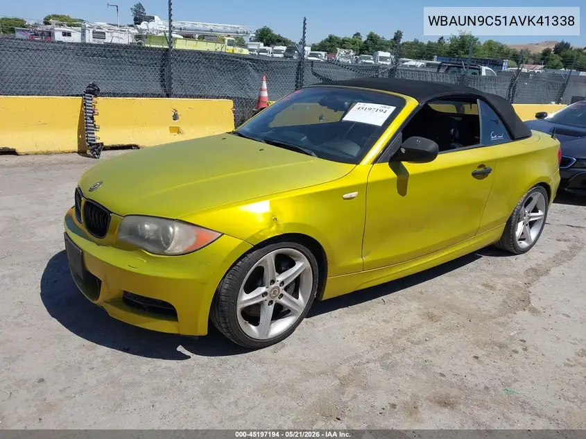 2010 BMW 135I VIN: WBAUN9C51AVK41338 Lot: 45197194