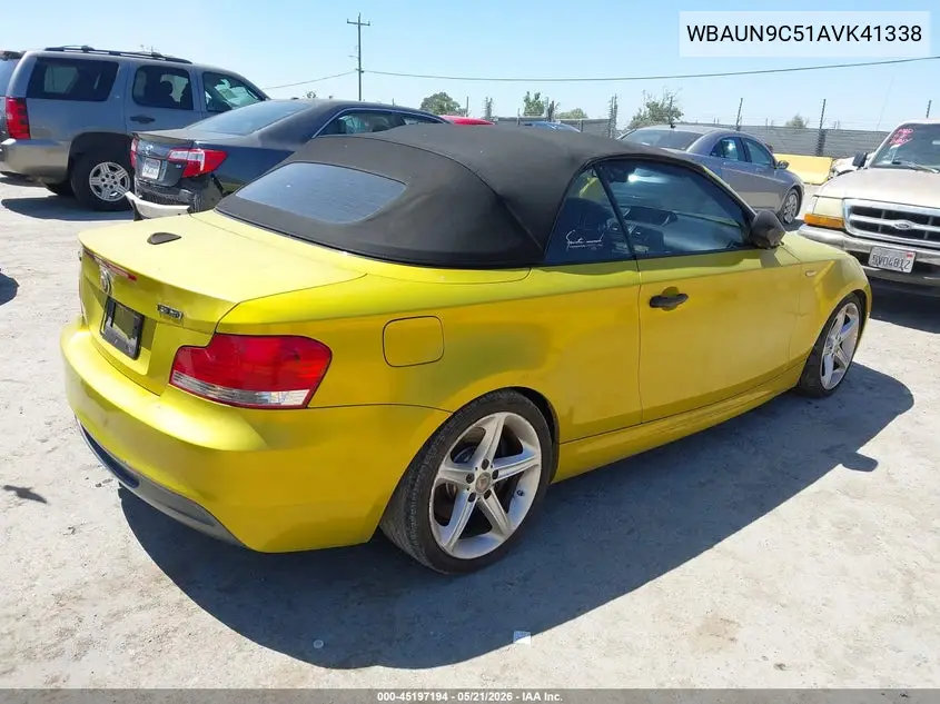 2010 BMW 135I VIN: WBAUN9C51AVK41338 Lot: 45197194