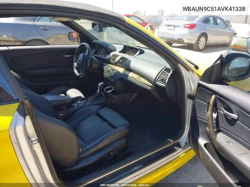 2010 BMW 135I VIN: WBAUN9C51AVK41338 Lot: 45197194