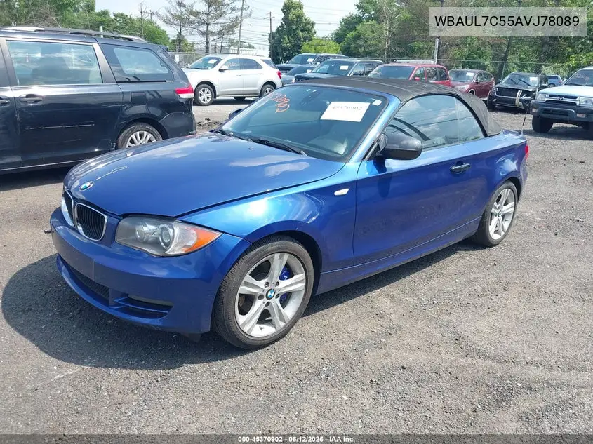 2010 BMW 128I VIN: WBAUL7C55AVJ78089 Lot: 45370902