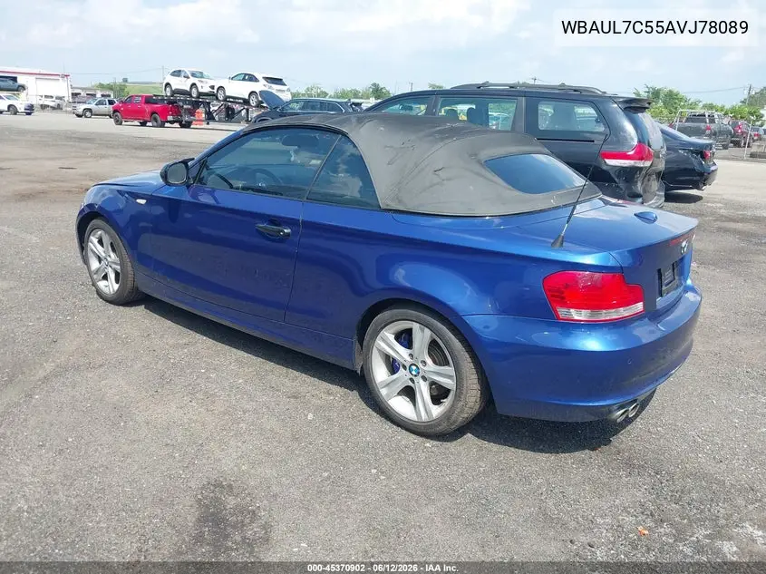 2010 BMW 128I VIN: WBAUL7C55AVJ78089 Lot: 45370902