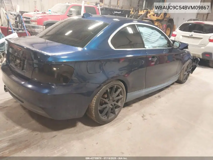 2011 BMW 135I VIN: WBAUC9C54BVM09867 Lot: 42759978