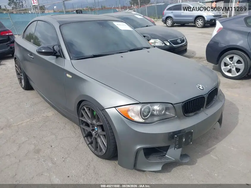2011 BMW 135I VIN: WBAUC9C50BVM11289 Lot: 45211558