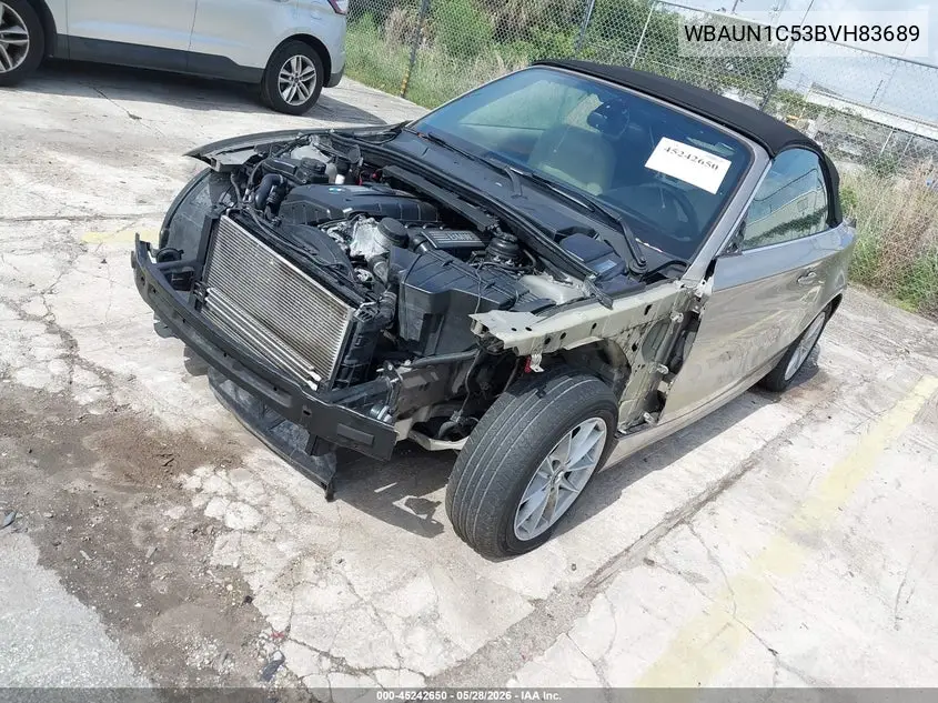 2011 BMW 128I VIN: WBAUN1C53BVH83689 Lot: 45242650