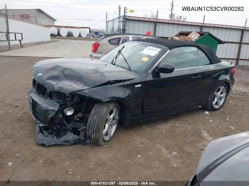 2012 BMW 128I VIN: WBAUN1C53CVR00282 Lot: 41521397