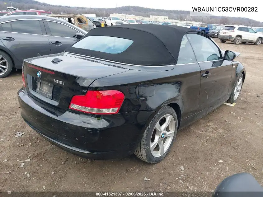2012 BMW 128I VIN: WBAUN1C53CVR00282 Lot: 41521397