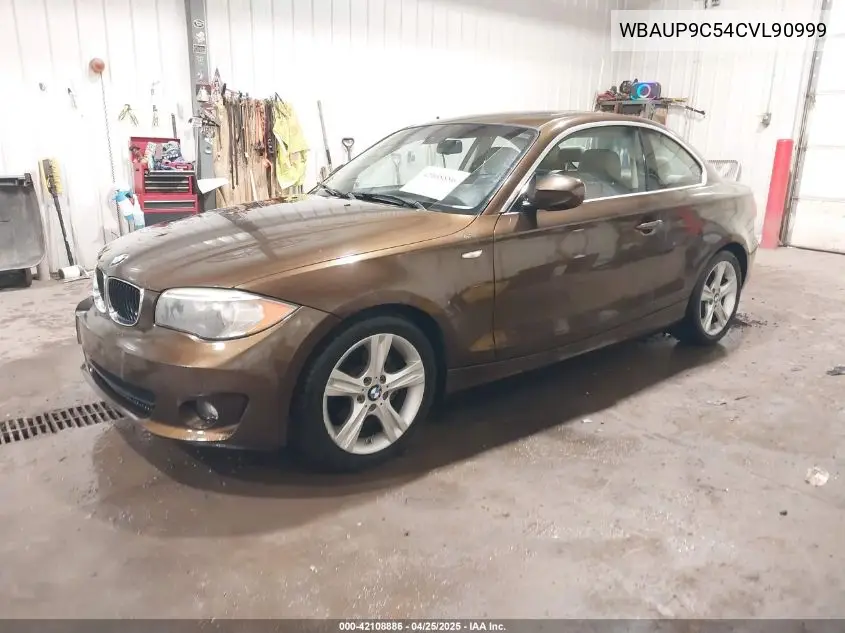 2012 BMW 128I VIN: WBAUP9C54CVL90999 Lot: 42108886