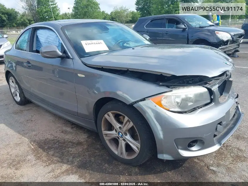 2012 BMW 128I VIN: WBAUP9C55CVL91174 Lot: 43741698