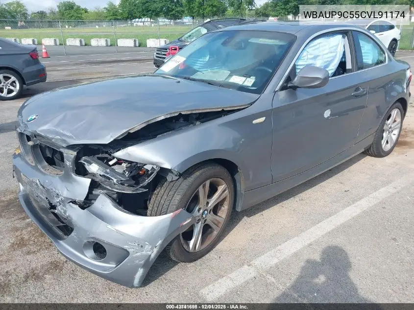 2012 BMW 128I VIN: WBAUP9C55CVL91174 Lot: 43741698