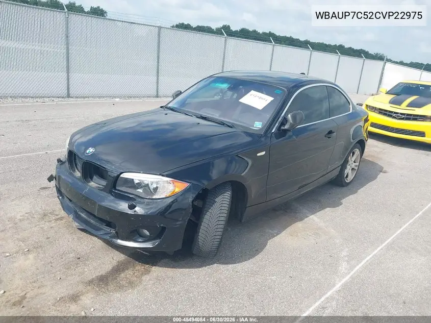 2012 BMW 128I VIN: WBAUP7C52CVP22975 Lot: 45494084