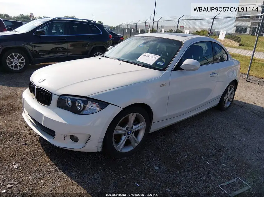 2012 BMW 128I VIN: WBAUP9C57CVL91144 Lot: 45519003