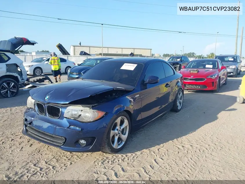 2012 BMW 128I VIN: WBAUP7C51CVP23082 Lot: 45519350