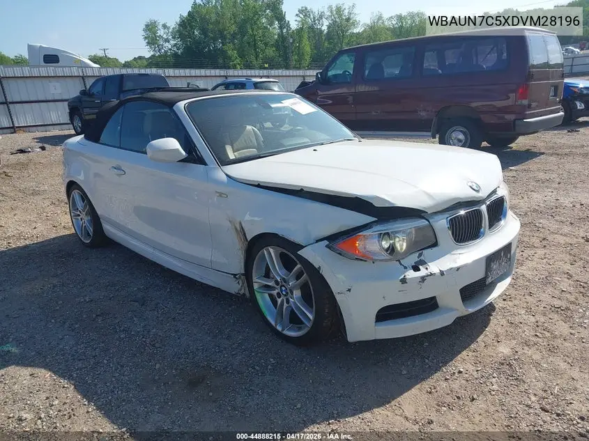 2013 BMW 135I VIN: WBAUN7C5XDVM28196 Lot: 44888215