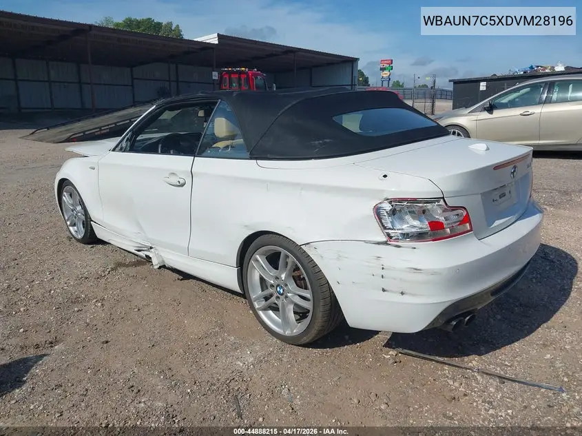 2013 BMW 135I VIN: WBAUN7C5XDVM28196 Lot: 44888215