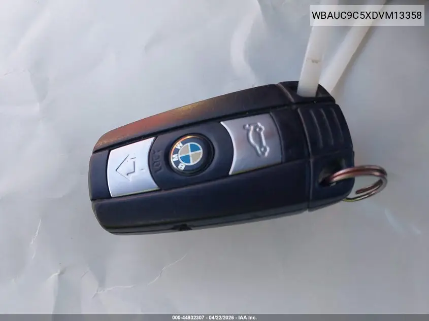 2013 BMW 135I VIN: WBAUC9C5XDVM13358 Lot: 44932307