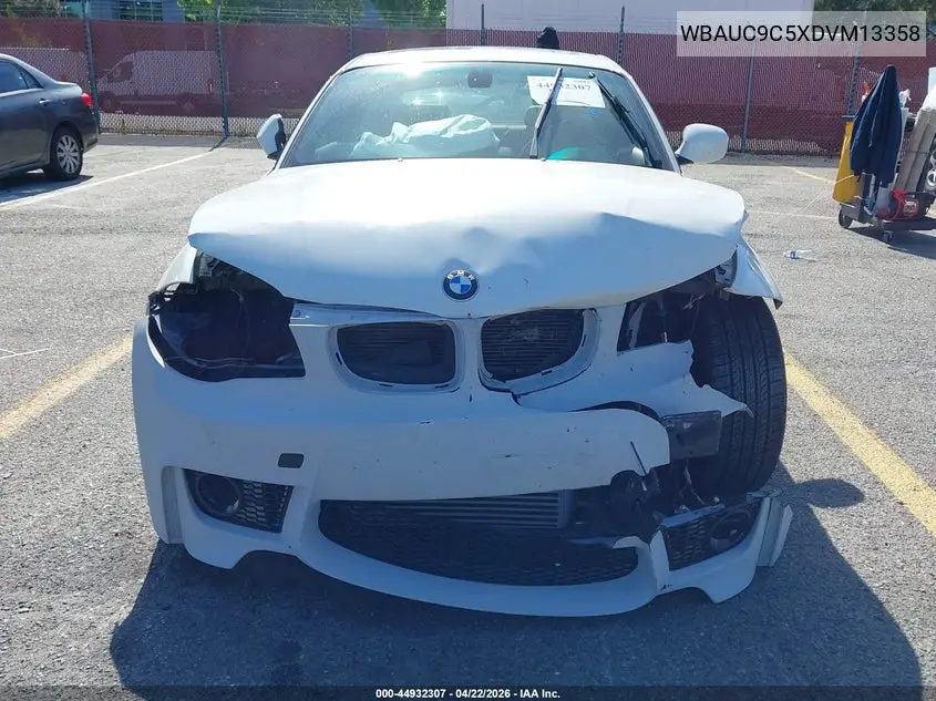 2013 BMW 135I VIN: WBAUC9C5XDVM13358 Lot: 44932307