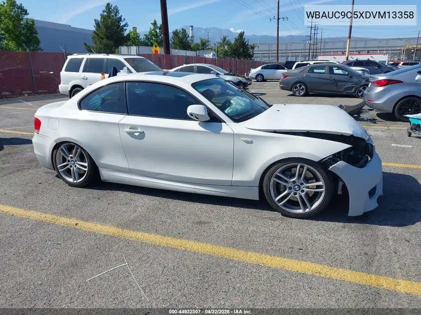 2013 BMW 135I VIN: WBAUC9C5XDVM13358 Lot: 44932307