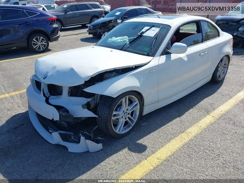 2013 BMW 135I VIN: WBAUC9C5XDVM13358 Lot: 44932307