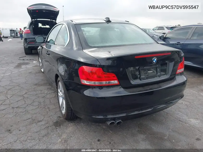 2013 BMW 128I VIN: WBAUP9C57DVS95547 Lot: 45003847