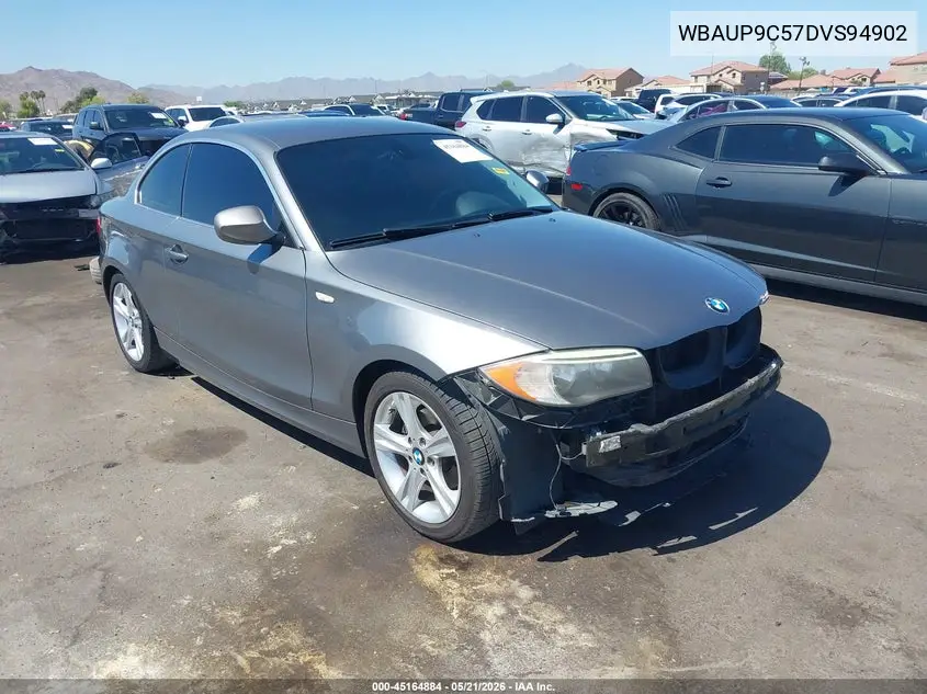 2013 BMW 128I VIN: WBAUP9C57DVS94902 Lot: 45164884