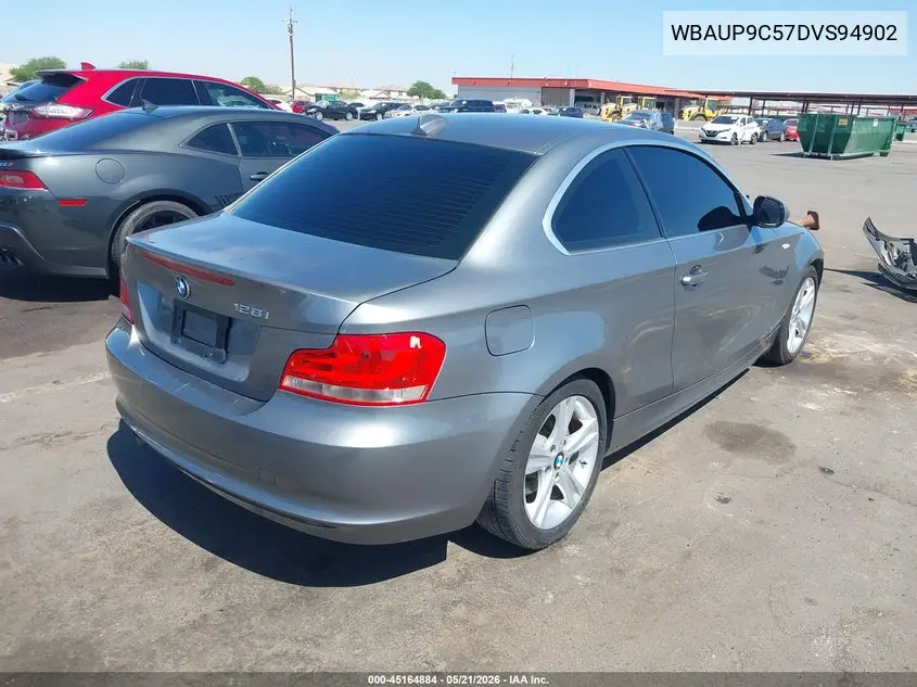 2013 BMW 128I VIN: WBAUP9C57DVS94902 Lot: 45164884