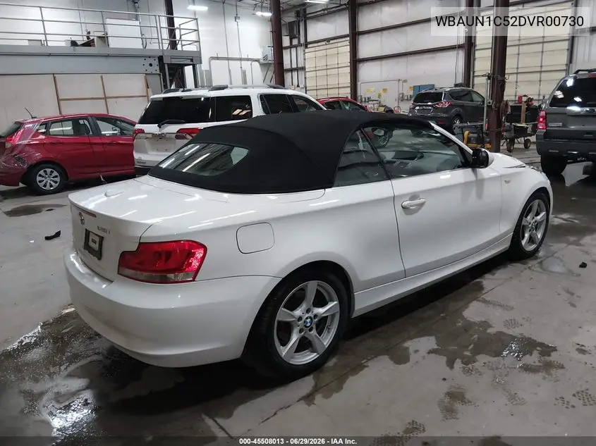 2013 BMW 128I VIN: WBAUN1C52DVR00730 Lot: 45508013