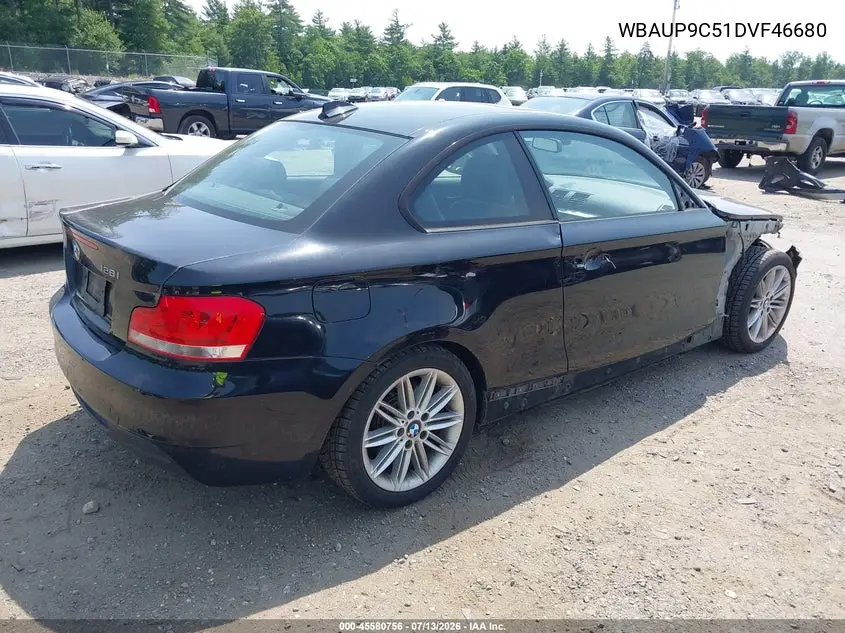 2013 BMW 128I VIN: WBAUP9C51DVF46680 Lot: 45580756