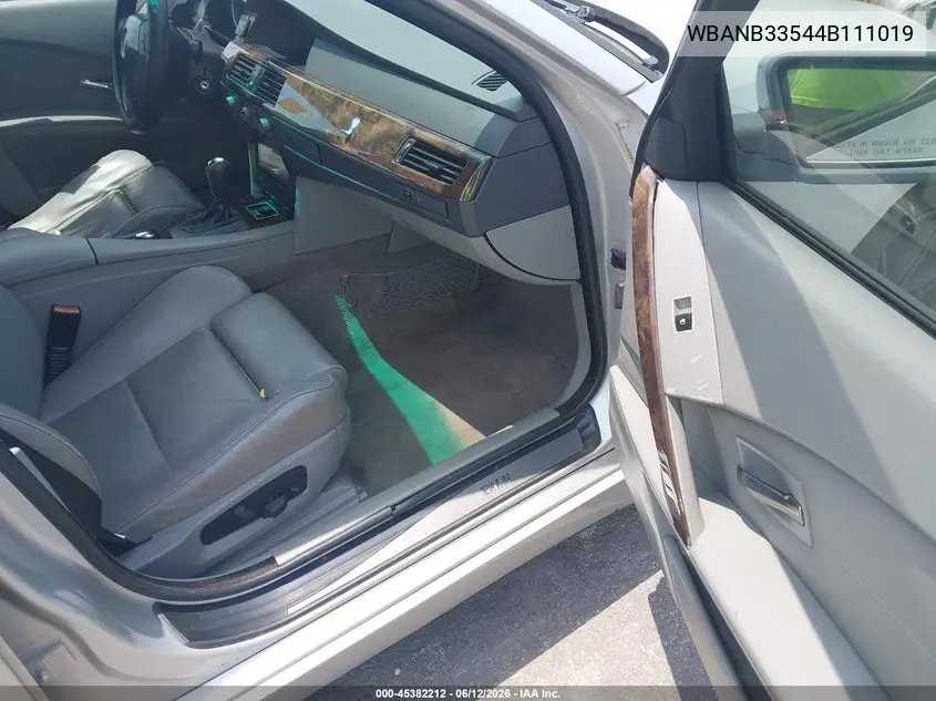 2004 BMW 545I VIN: WBANB33544B111019 Lot: 45382212