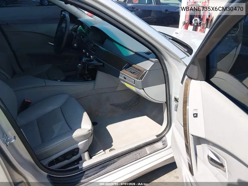 2006 BMW 530I VIN: WBANE735X6CM30470 Lot: 45530793
