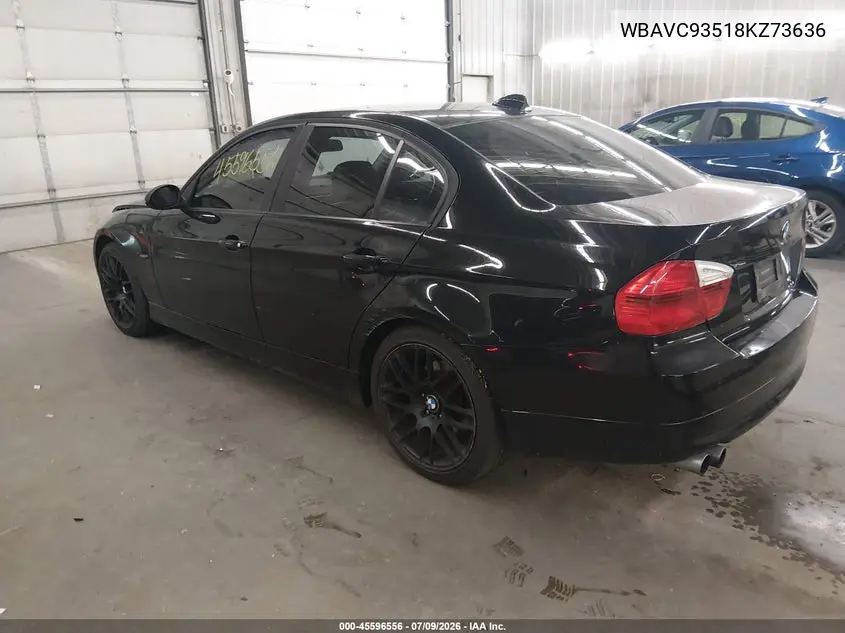 2008 BMW 328Xi VIN: WBAVC93518KZ73636 Lot: 45596556