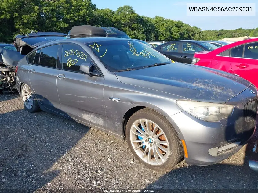 2010 BMW 550I Gran Turismo VIN: WBASN4C56AC209331 Lot: 45620457