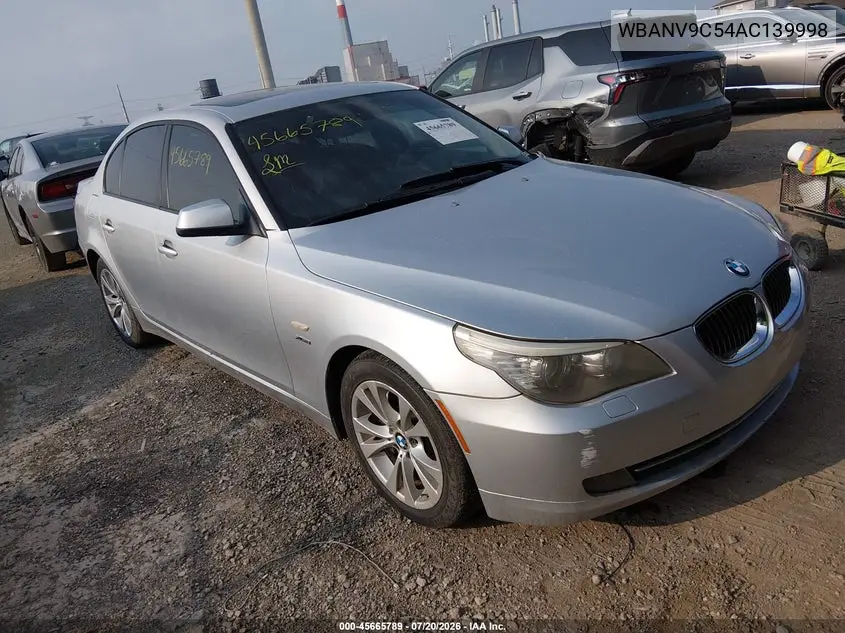 2010 BMW 535I xDrive VIN: WBANV9C54AC139998 Lot: 45665789