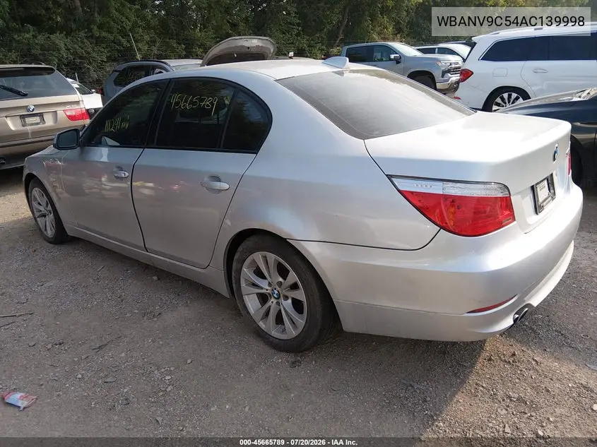 2010 BMW 535I xDrive VIN: WBANV9C54AC139998 Lot: 45665789