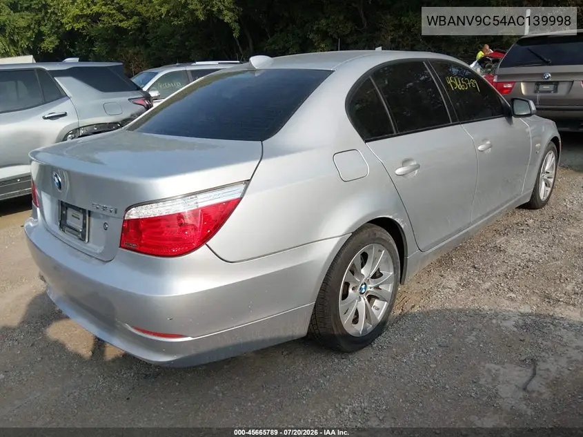 2010 BMW 535I xDrive VIN: WBANV9C54AC139998 Lot: 45665789