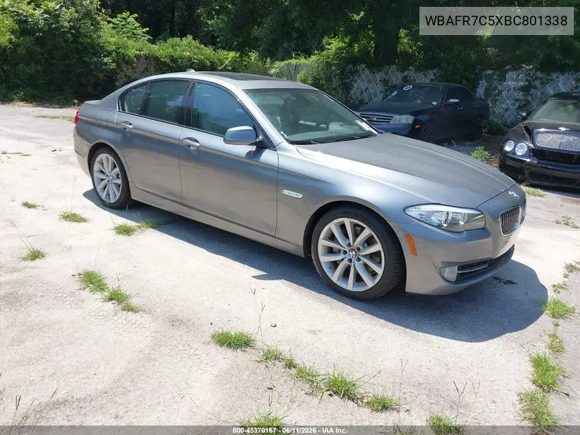 2011 BMW 535I VIN: WBAFR7C5XBC801338 Lot: 45370167