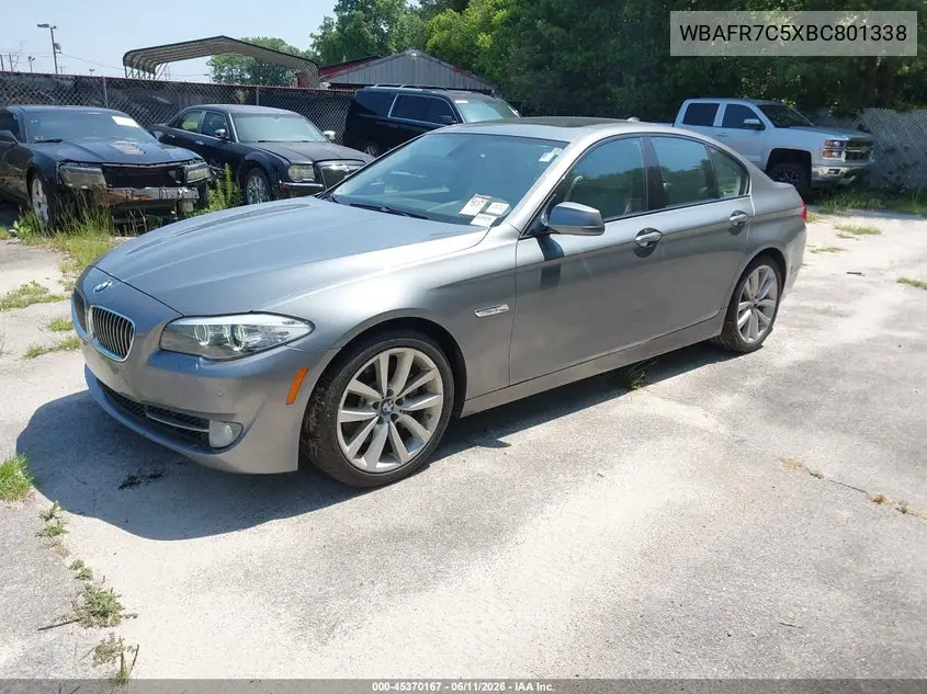 2011 BMW 535I VIN: WBAFR7C5XBC801338 Lot: 45370167