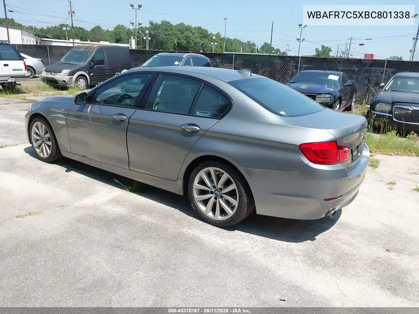 2011 BMW 535I VIN: WBAFR7C5XBC801338 Lot: 45370167