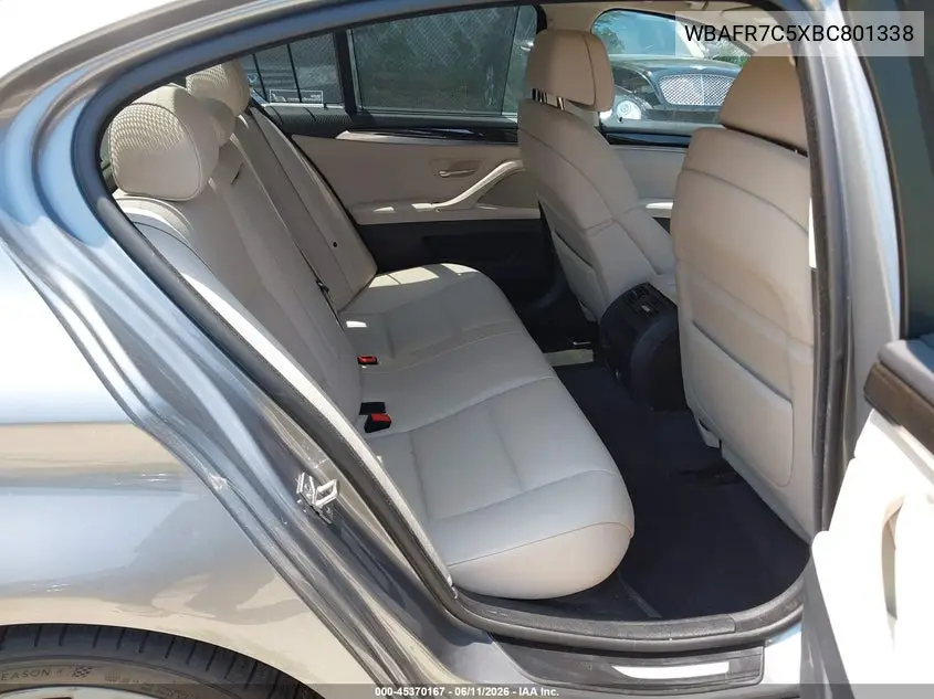2011 BMW 535I VIN: WBAFR7C5XBC801338 Lot: 45370167