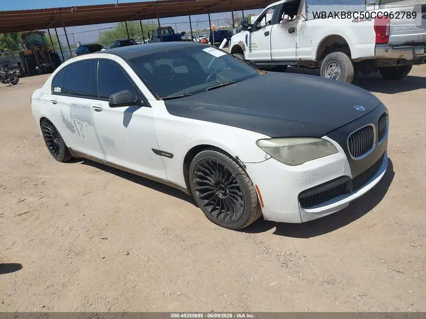 2012 BMW 750Li VIN: WBAKB8C50CC962789 Lot: 45350698