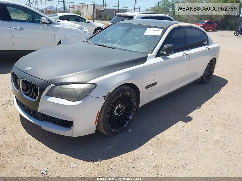2012 BMW 750Li VIN: WBAKB8C50CC962789 Lot: 45350698