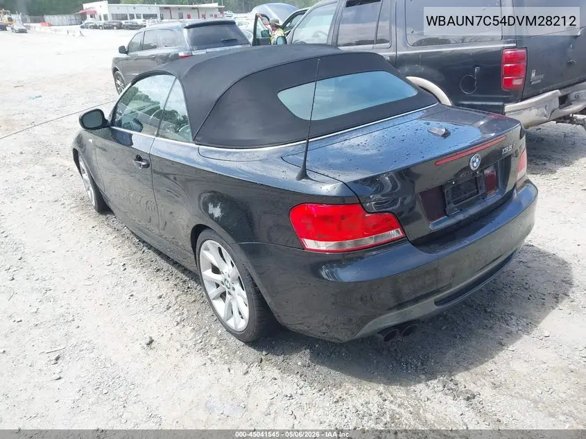 2013 BMW 135I VIN: WBAUN7C54DVM28212 Lot: 45041545
