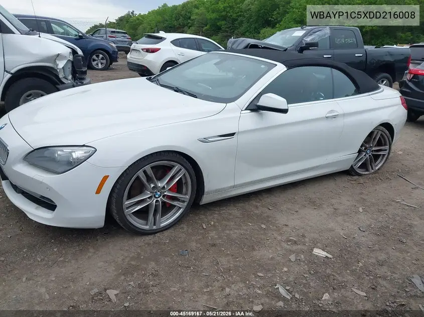 2013 BMW 650I xDrive VIN: WBAYP1C5XDD216008 Lot: 45169167