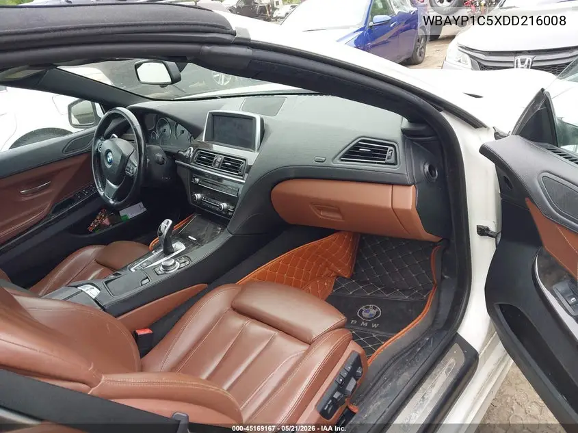 2013 BMW 650I xDrive VIN: WBAYP1C5XDD216008 Lot: 45169167