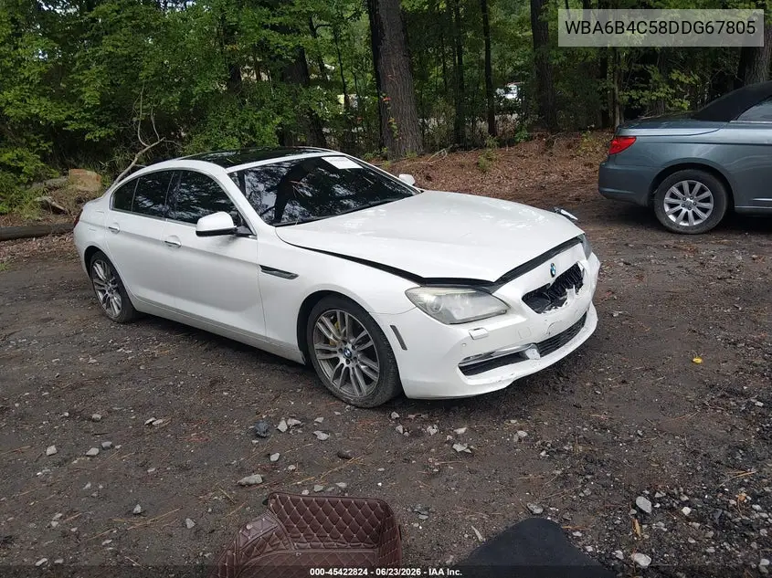2013 BMW 650I Gran Coupe xDrive VIN: WBA6B4C58DDG67805 Lot: 45422824